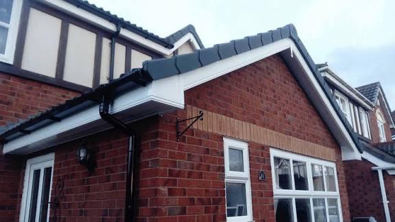 Full fascia soffit and guttering renewal on semi-detached property